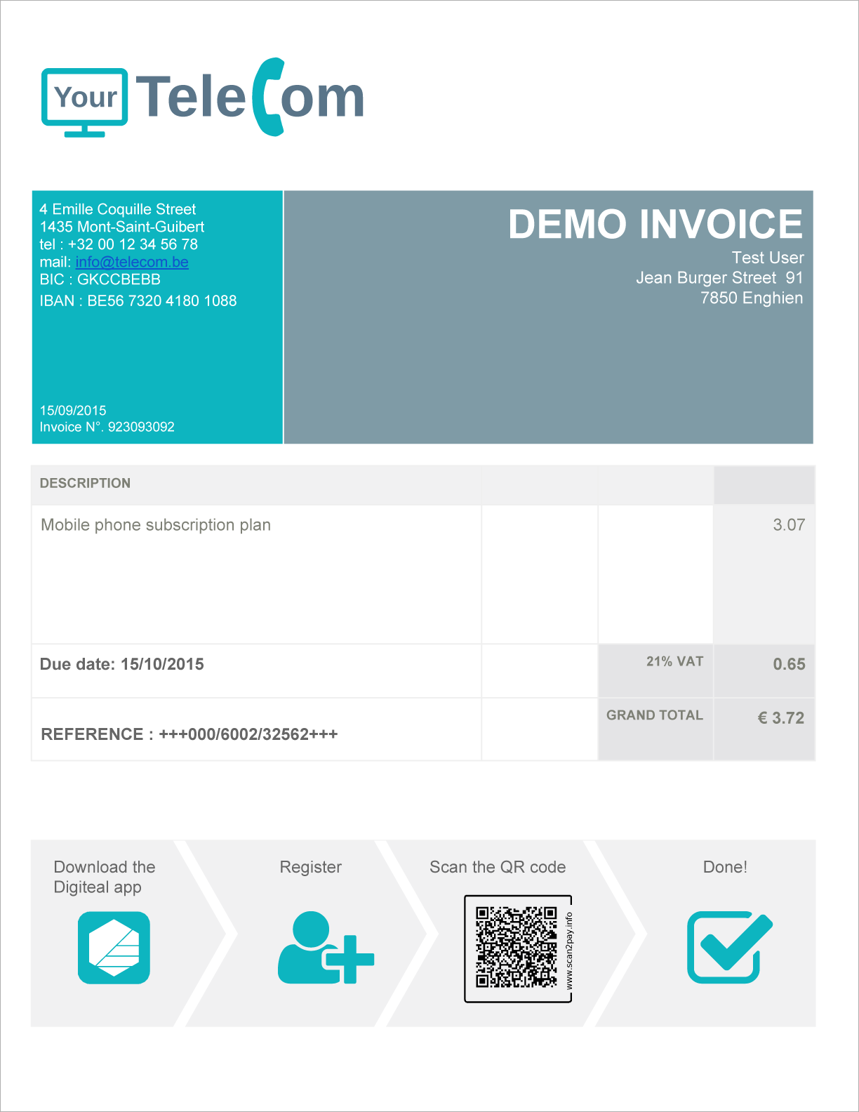 service de paiement Digiteal