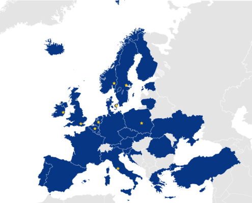 EU Peppol coverage map