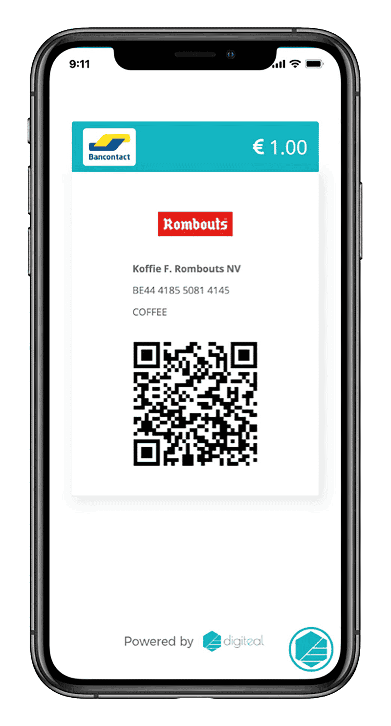 Digiteal POS QR generation on mobile