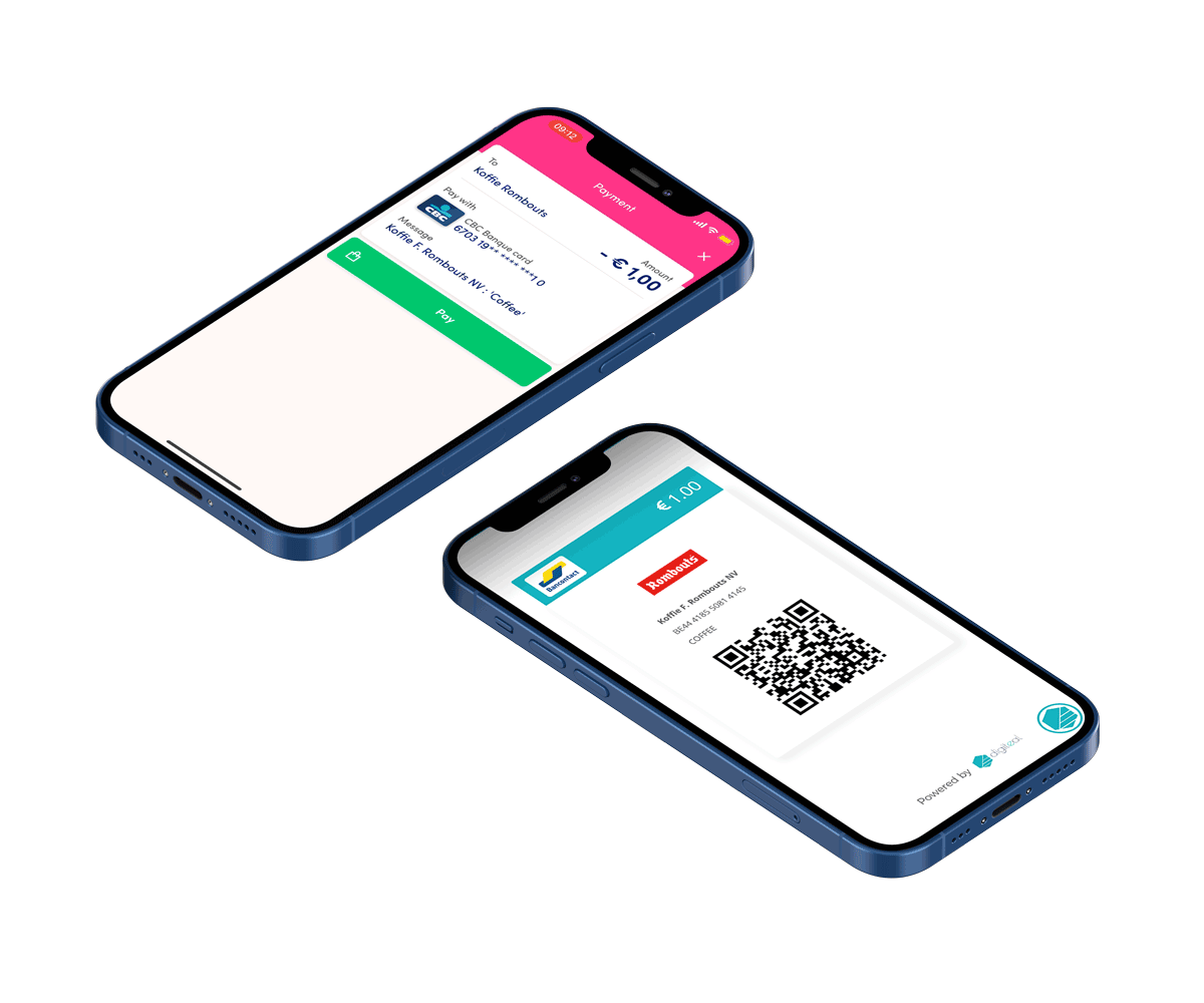 Digiteal POS QR code on mobile